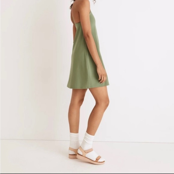 Madewell MWL Flex Dress, with sewn in shorts, Green, Small - Picture 2 of 8
